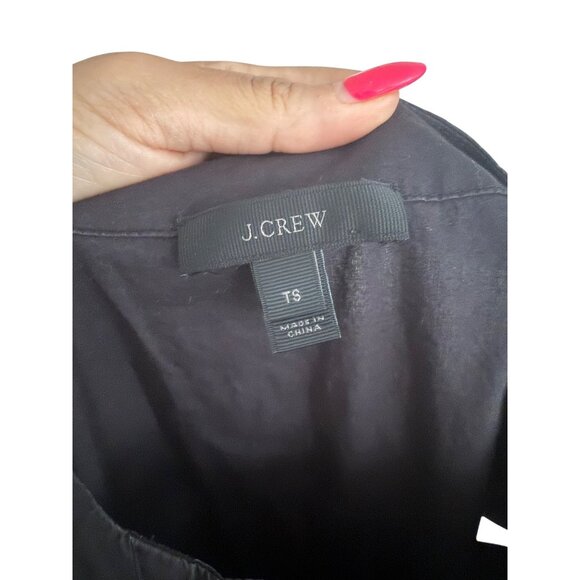 J CREW Lace Up Black Shift Dress Size Small Tall - Picture 4 of 5